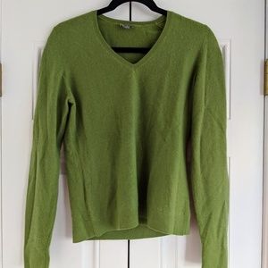 Cashmere Ann Taylor Sweater M Green